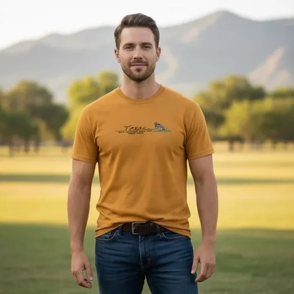 Gildan Texas Davis Mountains State Park Indian Lodge Graphic T-Shirt XL - Picture 3 of 4